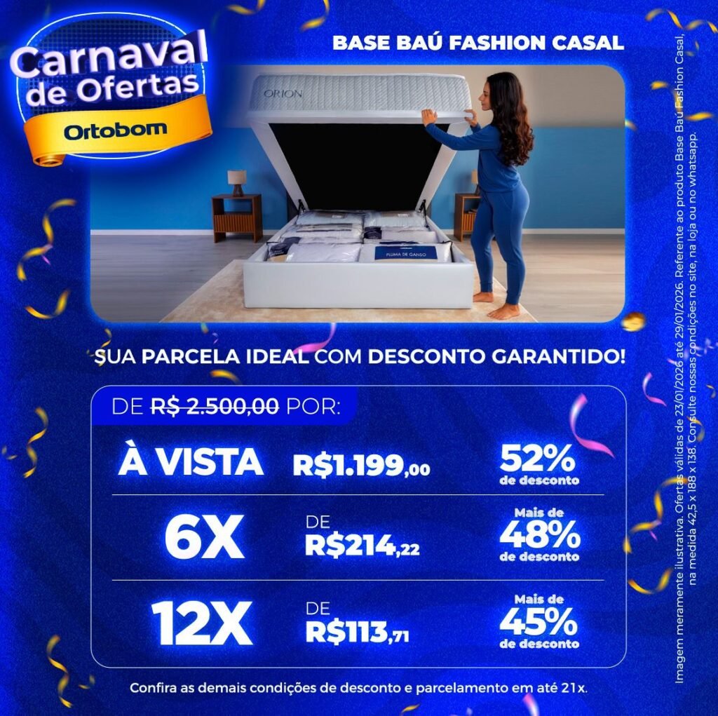 Baú Ortobom de Casal - 1,38x1,88