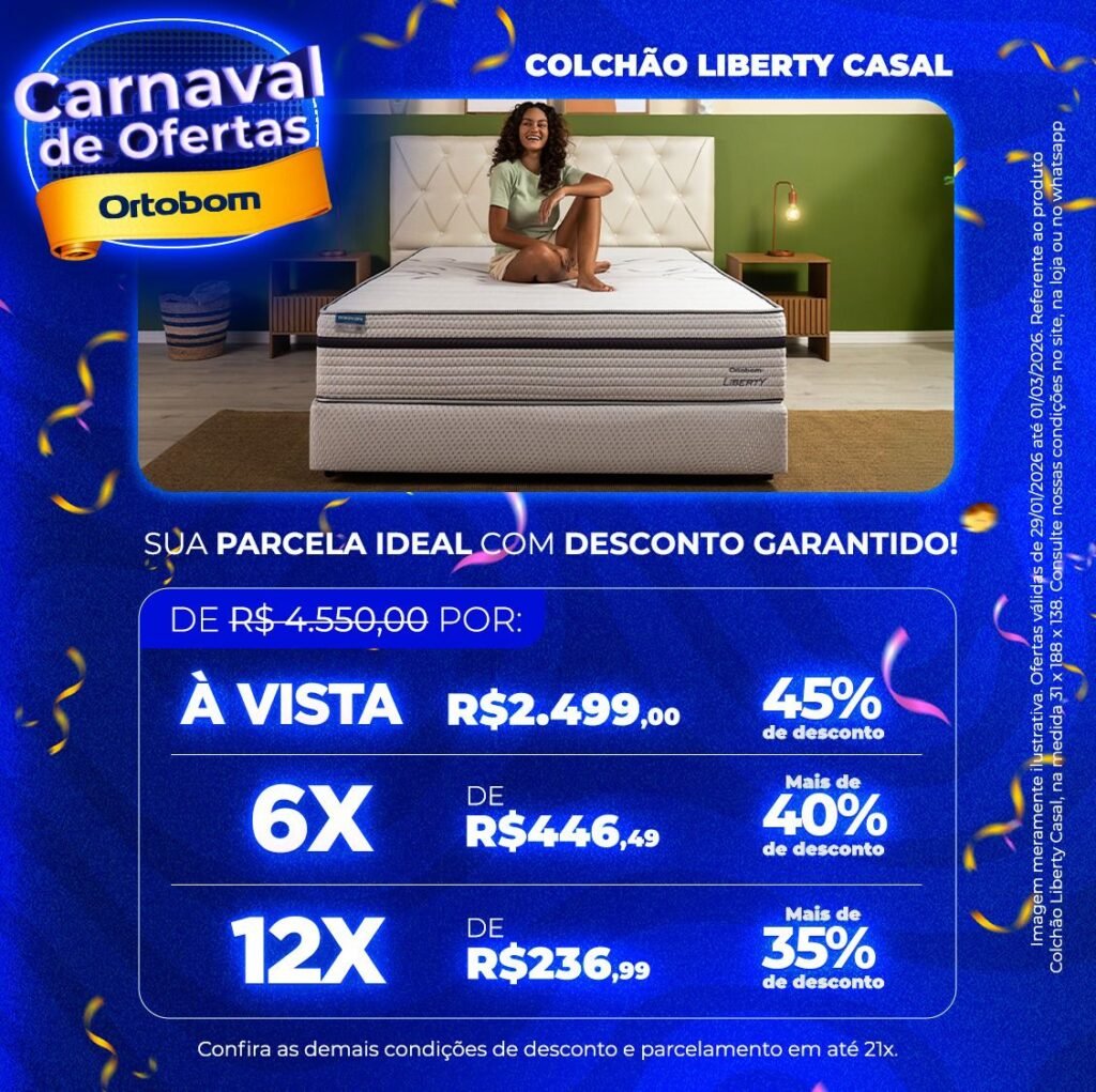 Colchão Liberty de Casal - 1,38x1,88